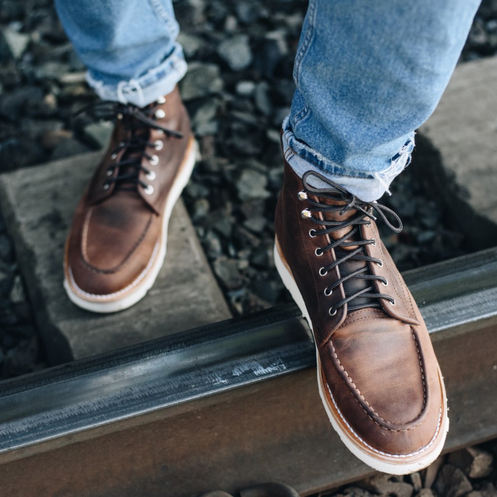 Botas con Cordones Thursday Boots Diplomat Cuero Hombre Cafes | MX92NWY