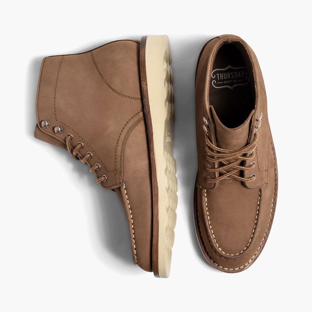 Botas con Cordones Thursday Boots Diplomat Nubuck Hombre Marrom | MX95CTV