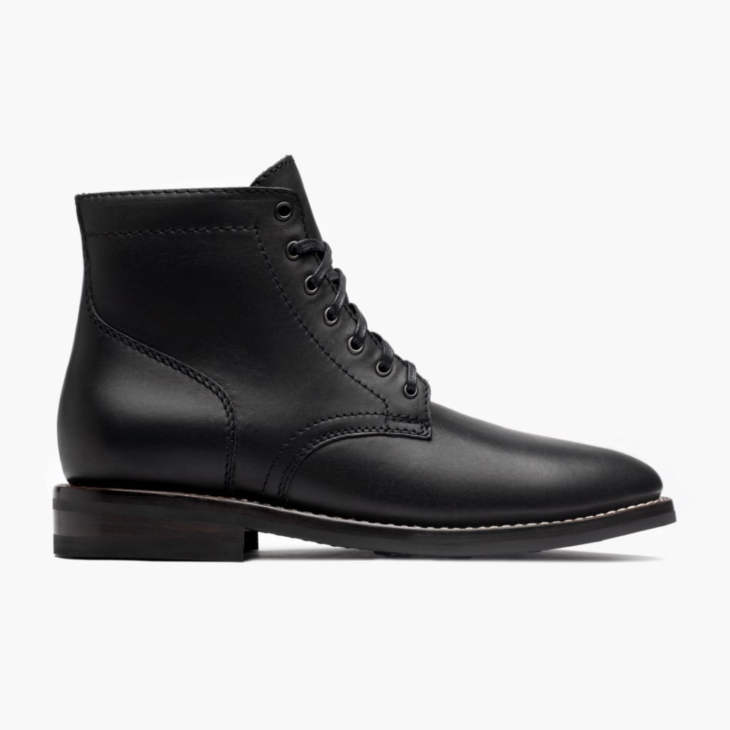 Botas con Cordones Thursday Boots President Cuero Hombre Negros | MX109ILH