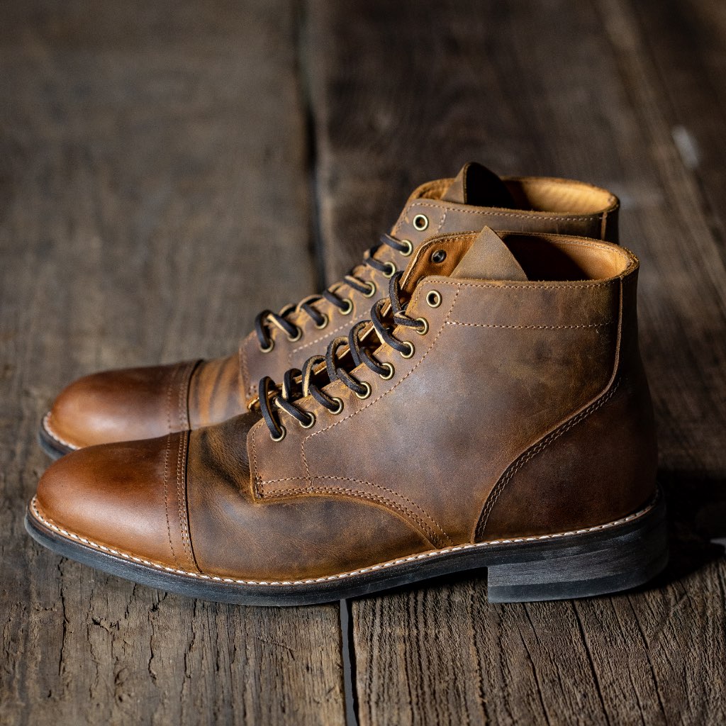 Botas con Cordones Thursday Boots Vanguard Cuero Hombre Cafes | MX128GSO