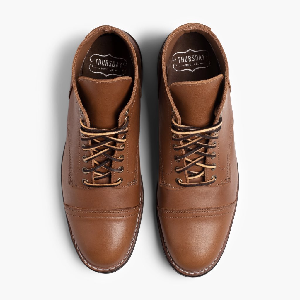 Botas con Cordones Thursday Boots Vanguard Cuero Hombre Marrom | MX129FDN