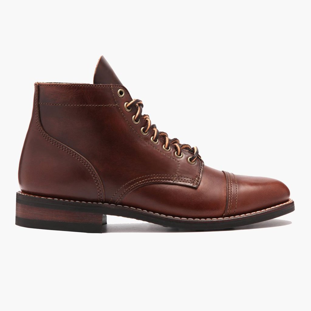 Botas con Cordones Thursday Boots Vanguard Cuero Hombre Vino | MX131MXL