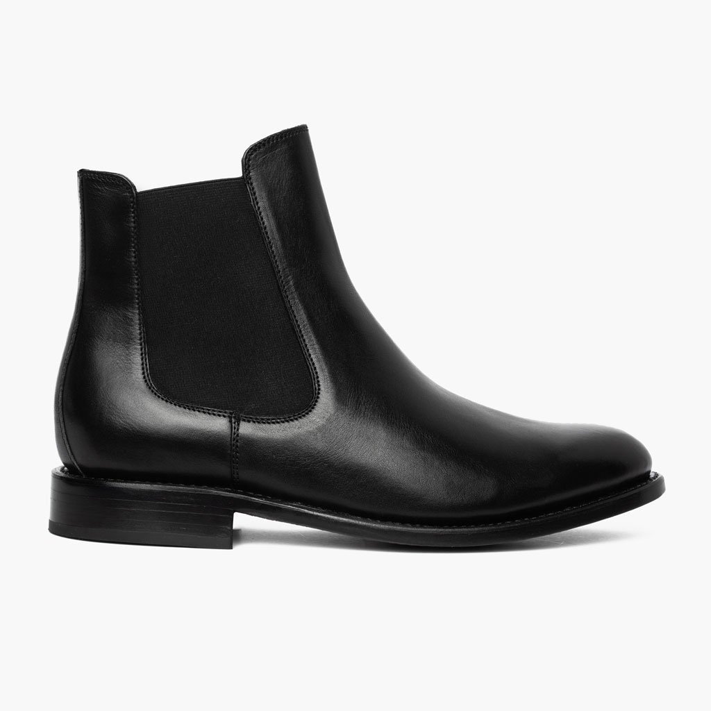 Botines Chelsea Thursday Boots Cavalier Cuero Hombre Negros | MX17CTV