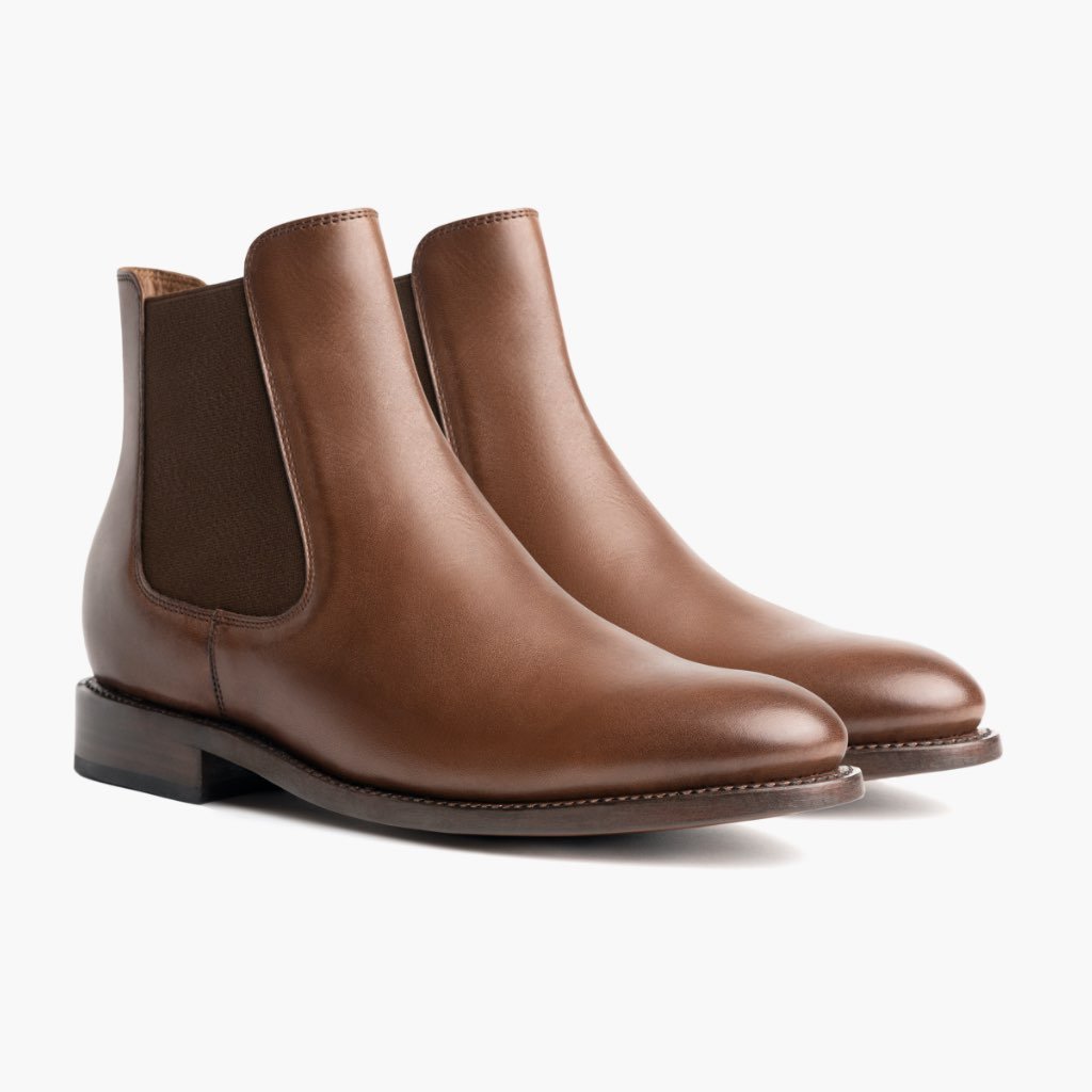 Botines Chelsea Thursday Boots Cavalier Cuero Hombre Marrom | MX19ZUT