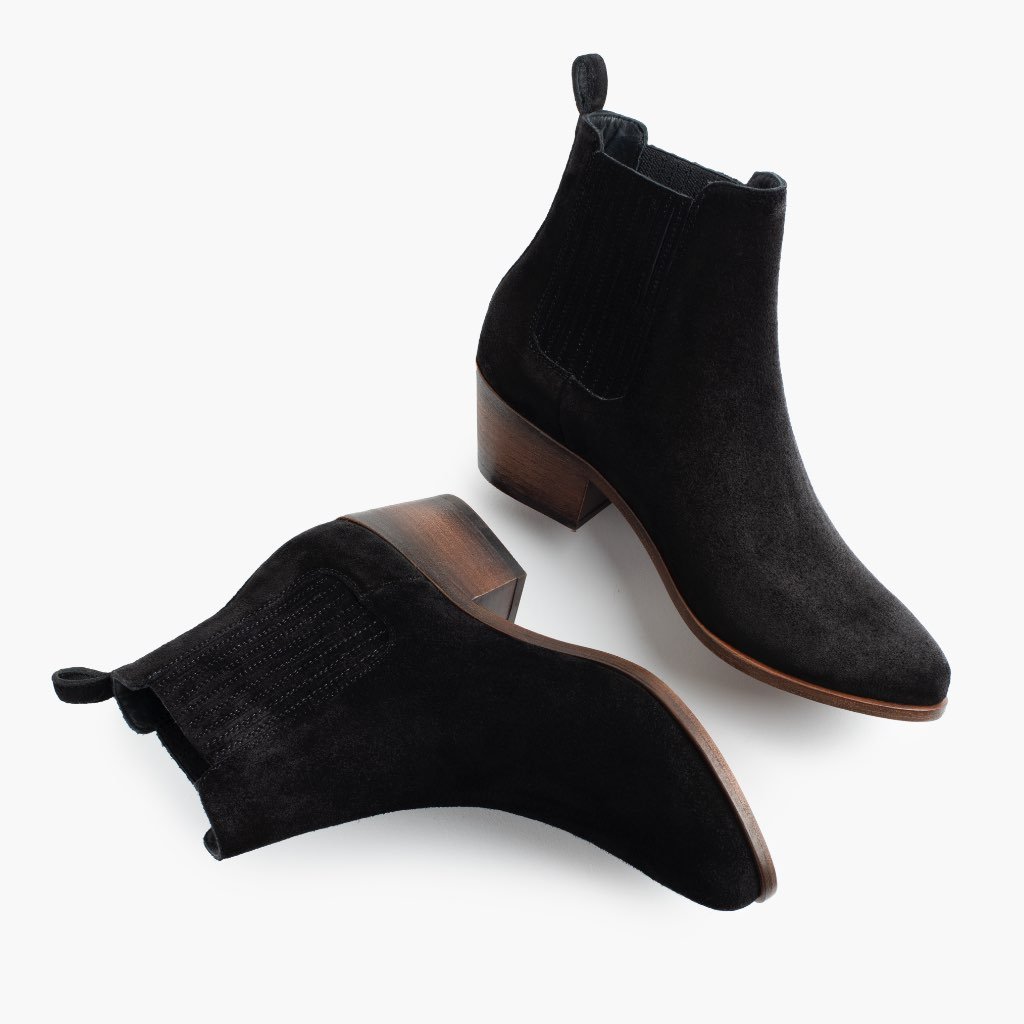 Botines Chelsea Thursday Boots Dreamer Gamuza Mujer Negros | MX361HAP