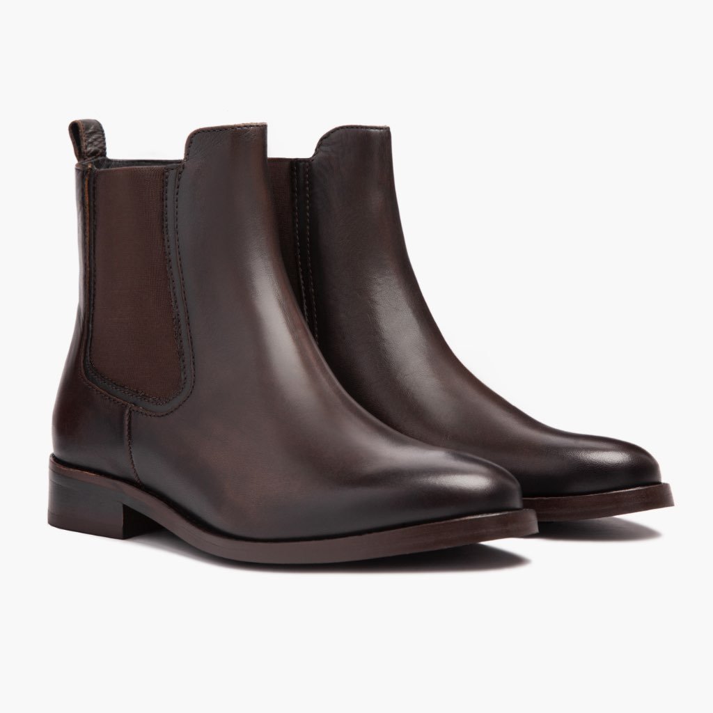 Botines Chelsea Thursday Boots Duchess Cuero Mujer Cafes | MX364DFM