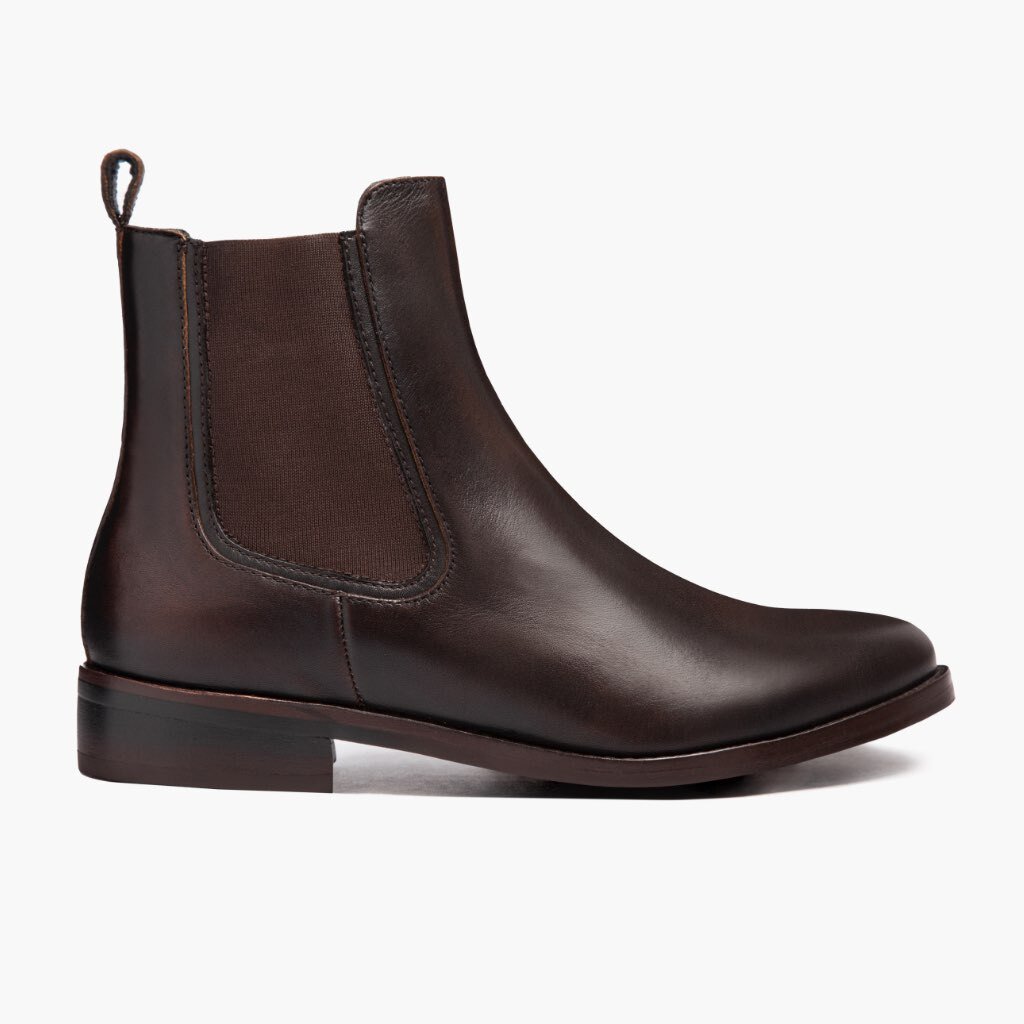 Botines Chelsea Thursday Boots Duchess Cuero Mujer Cafes | MX364DFM