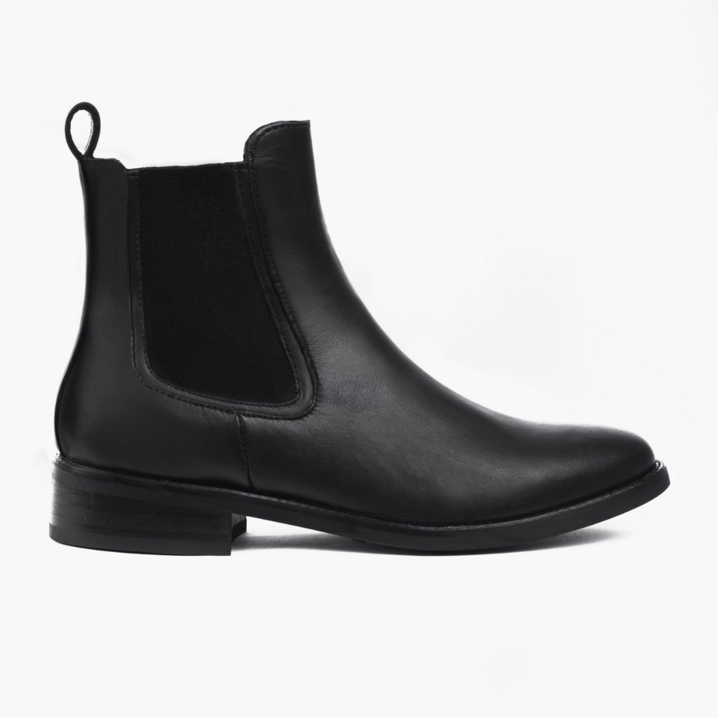 Botines Chelsea Thursday Boots Duchess Cuero Mujer Negros | MX365MXL