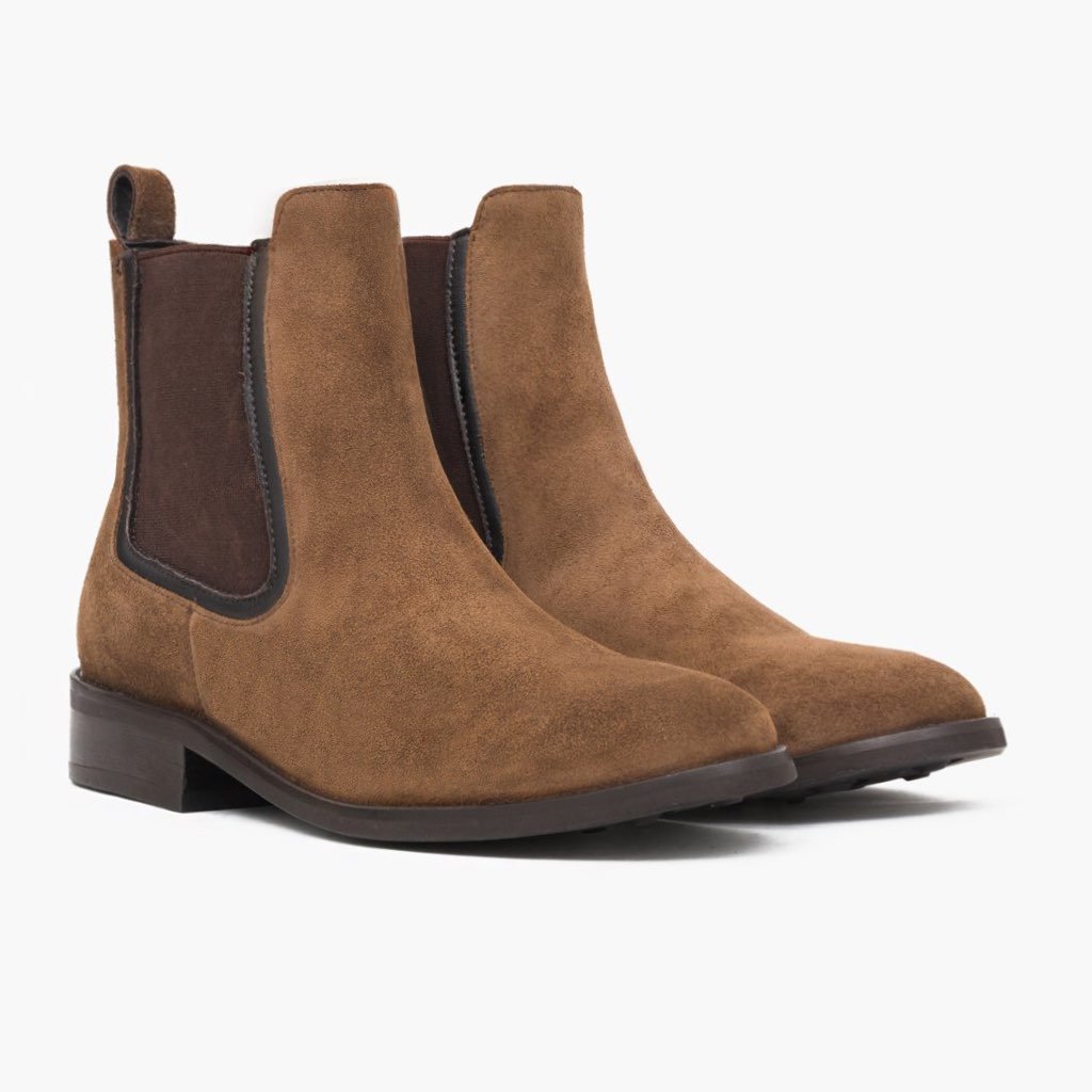 Botines Chelsea Thursday Boots Duchess Gamuza Mujer Marrom | MX367PJJ