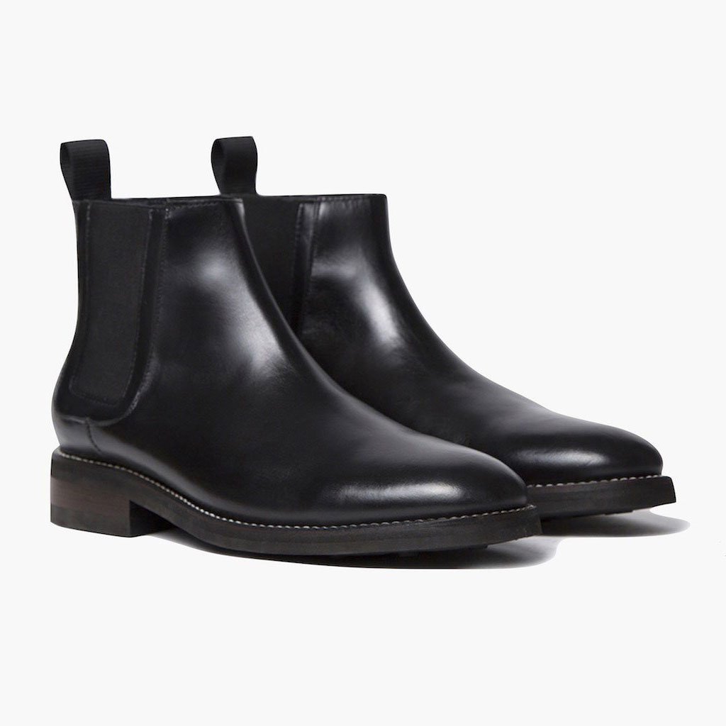 Botines Chelsea Thursday Boots Duke Cuero Hombre Negros | MX25FDN