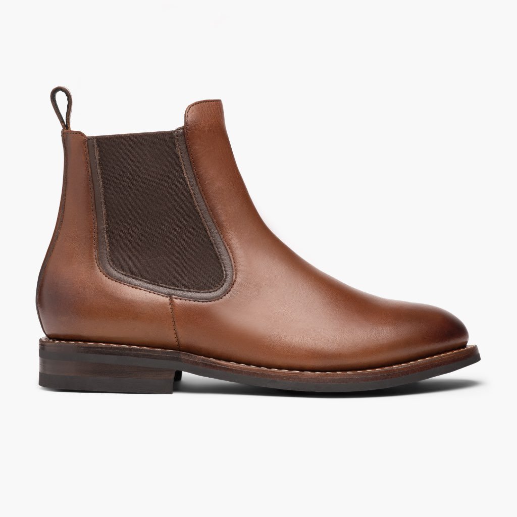 Botines Chelsea Thursday Boots Duke Cuero Hombre Marrom | MX26DFM