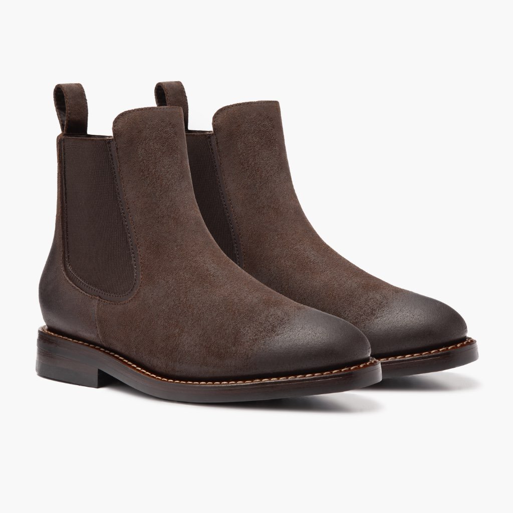 Botines Chelsea Thursday Boots Duke Gamuza Hombre Cafes | MX28AHK