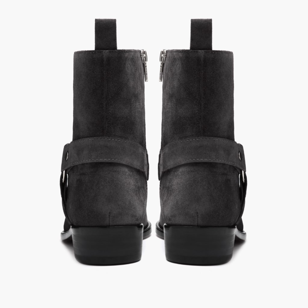 Botines Chelsea Thursday Boots Harness Gamuza Hombre Grises | MX32UZG