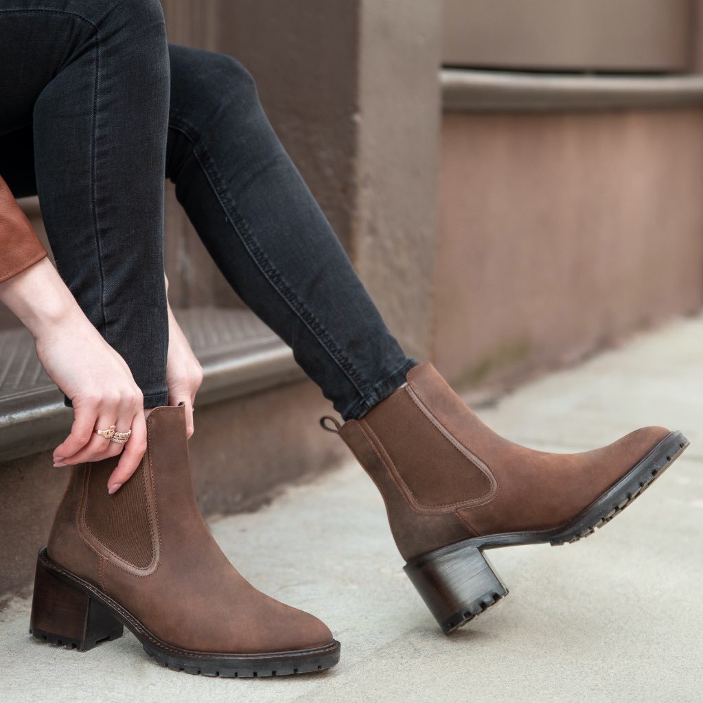 Botines Chelsea Thursday Boots Knockout Cuero Mujer Chocolate | MX374EBC