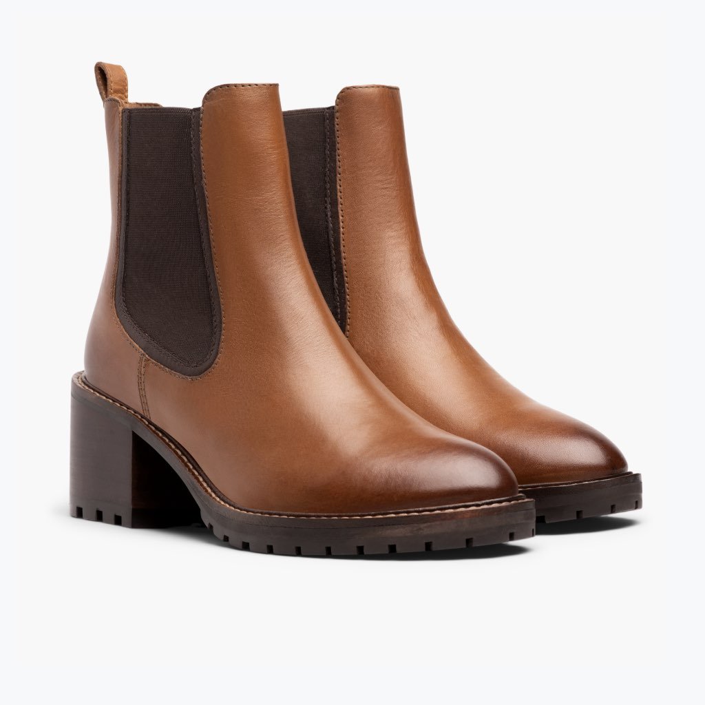 Botines Chelsea Thursday Boots Knockout Cuero Mujer Marrom | MX377MQZ