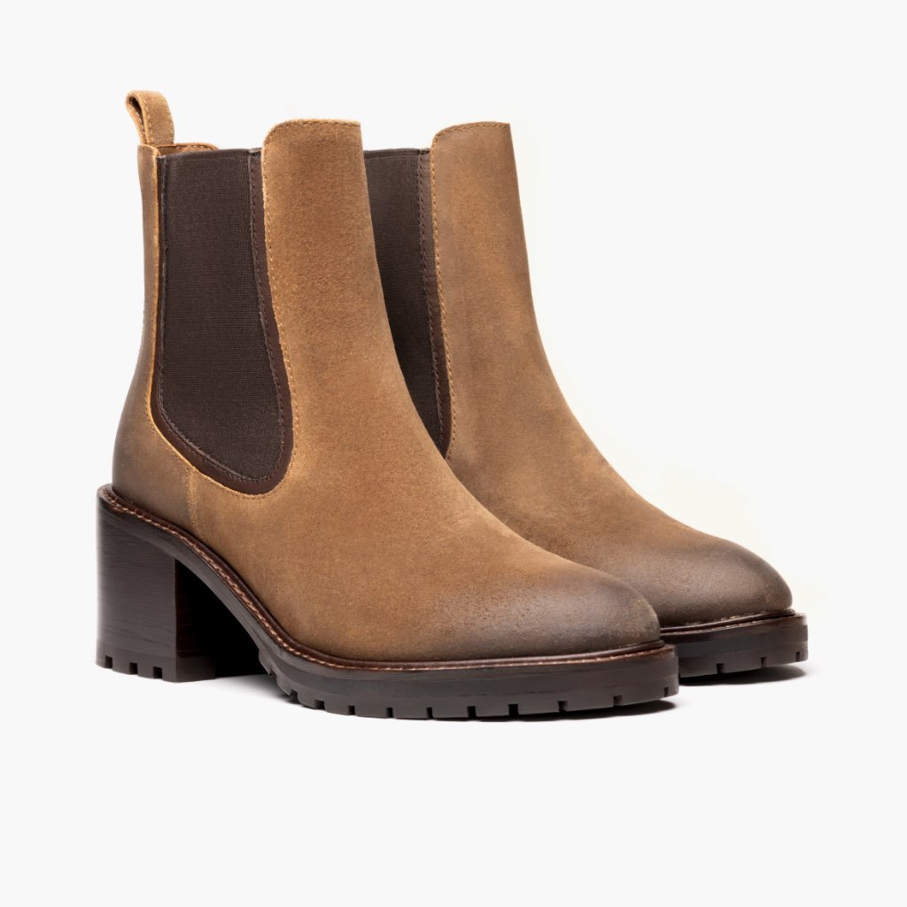 Botines Chelsea Thursday Boots Knockout Gamuza Mujer Marrom | MX379BEX