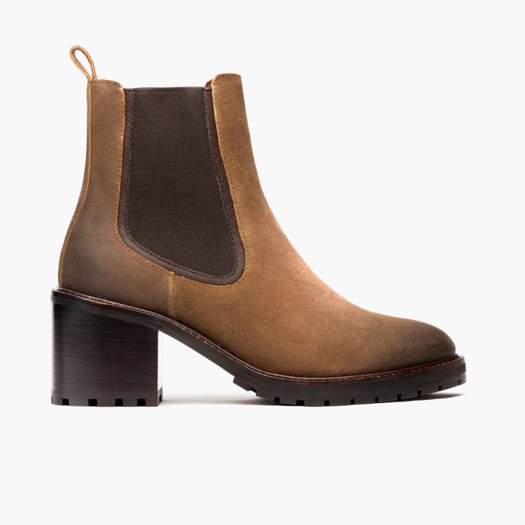 Botines Chelsea Thursday Boots Knockout Gamuza Mujer Marrom | MX379BEX