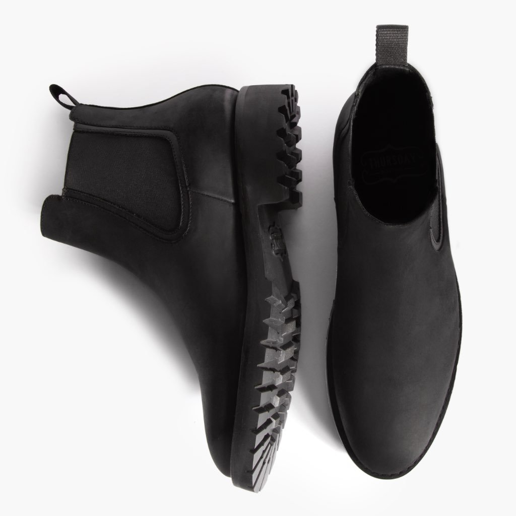 Botines Chelsea Thursday Boots Legend Cuero Hombre Negros | MX35RVD