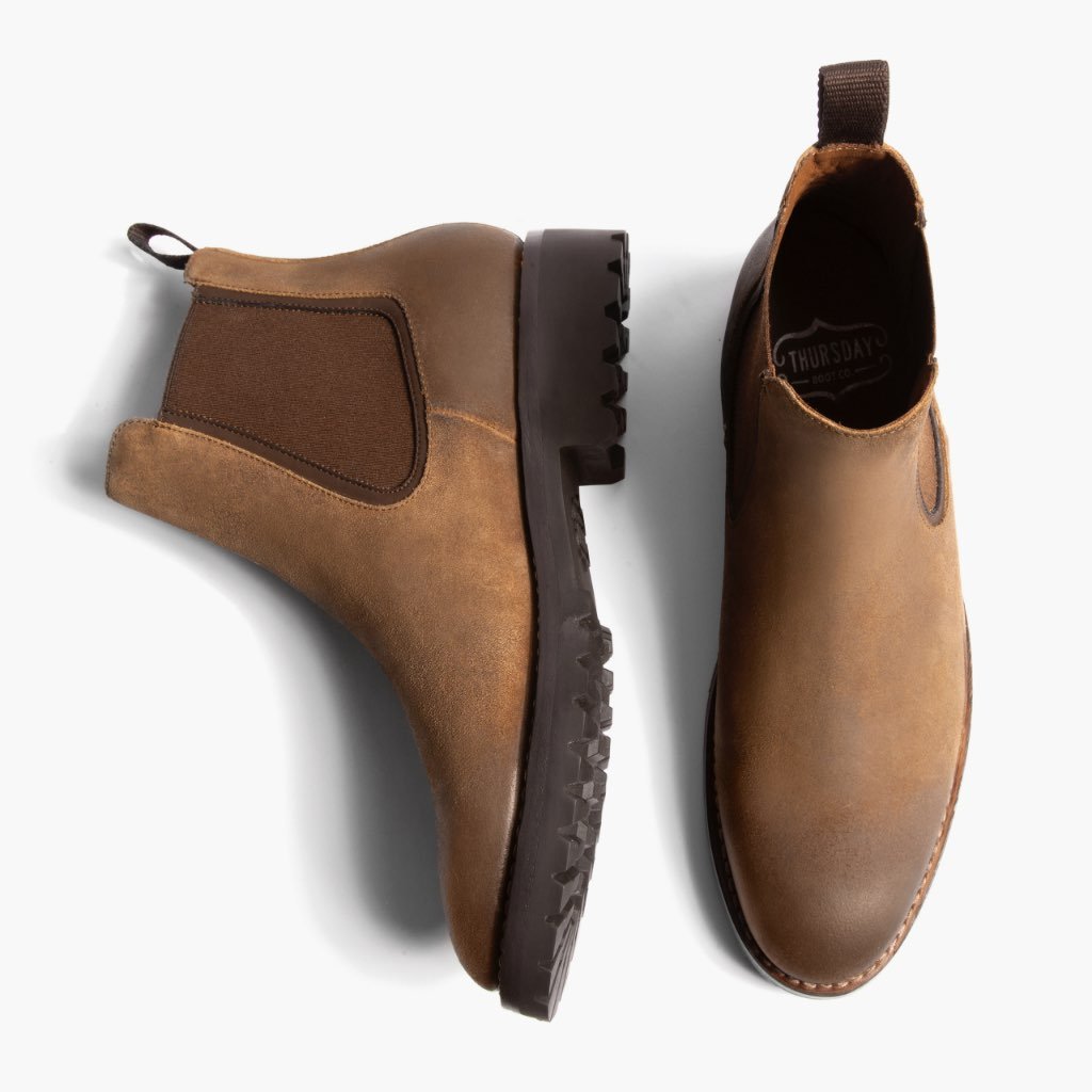 Botines Chelsea Thursday Boots Legend Gamuza Hombre Marrom | MX36EBC