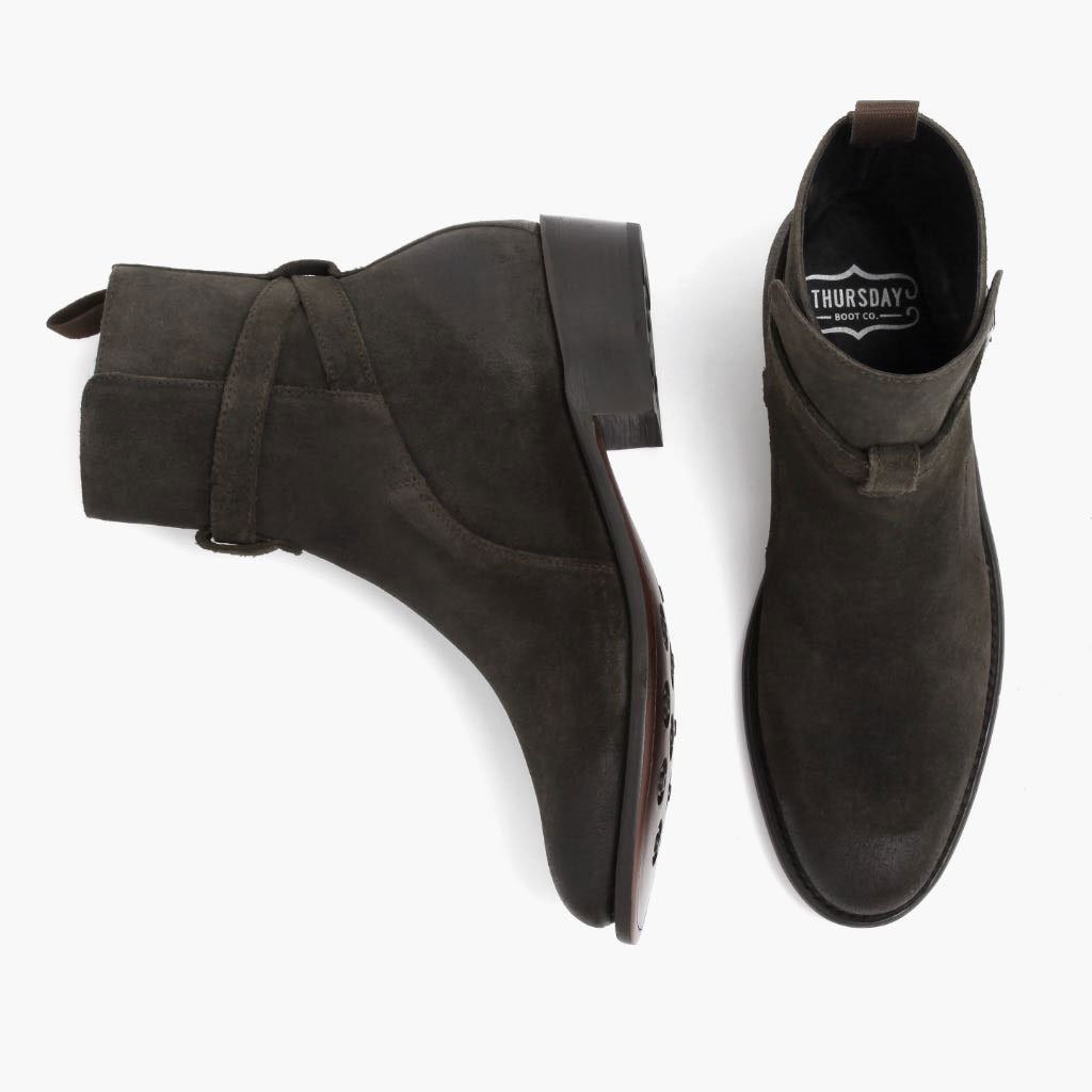 Botines Chelsea Thursday Boots Rogue Gamuza Hombre Negros | MX37WNB