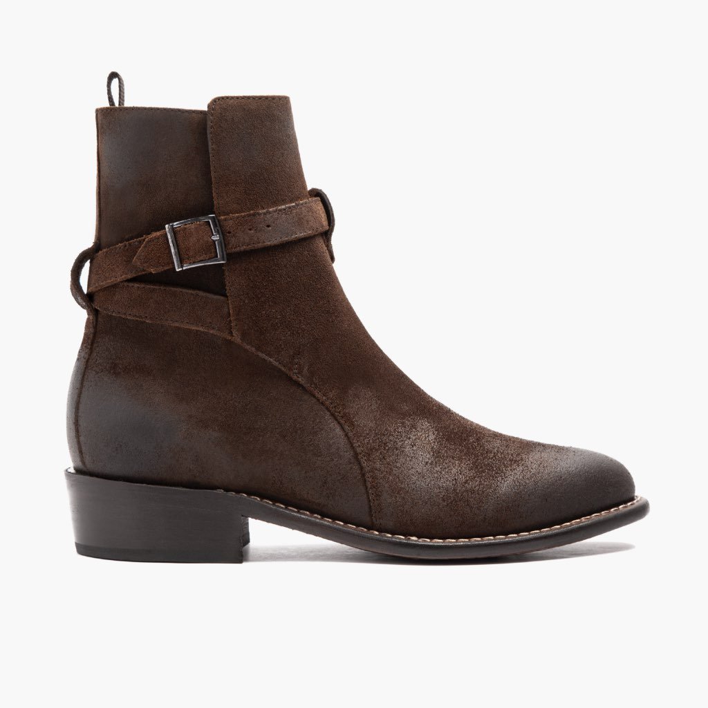 Botines Chelsea Thursday Boots Rogue Gamuza Hombre Vino | MX38QMA