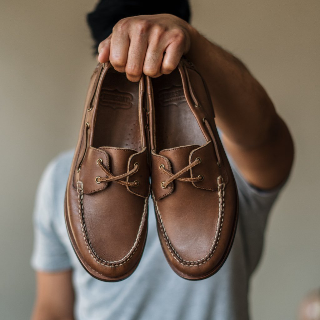 Loafers Thursday Boots Handsewn Cuero Classic Hombre Cafes | MX266UZG