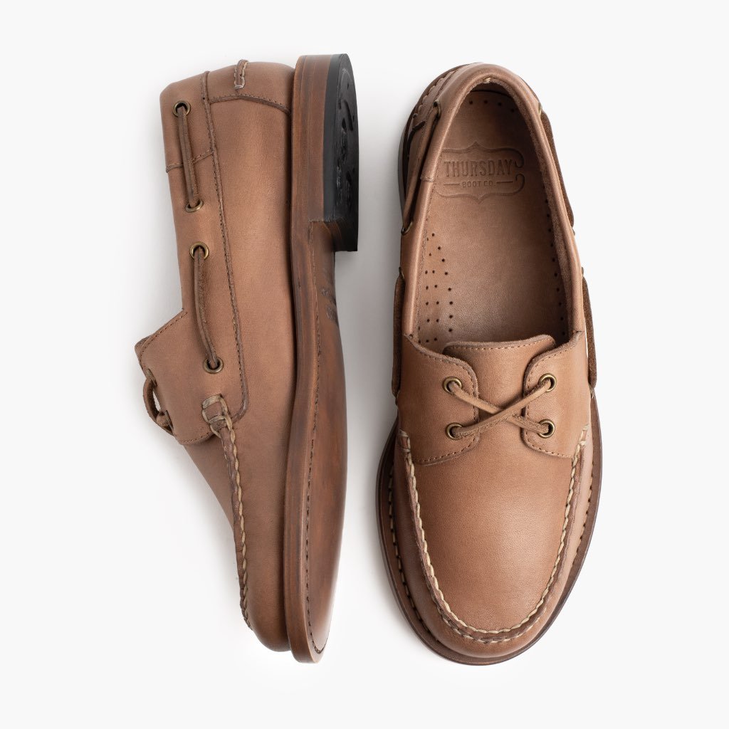 Loafers Thursday Boots Handsewn Cuero Hombre Marrom | MX262AHK