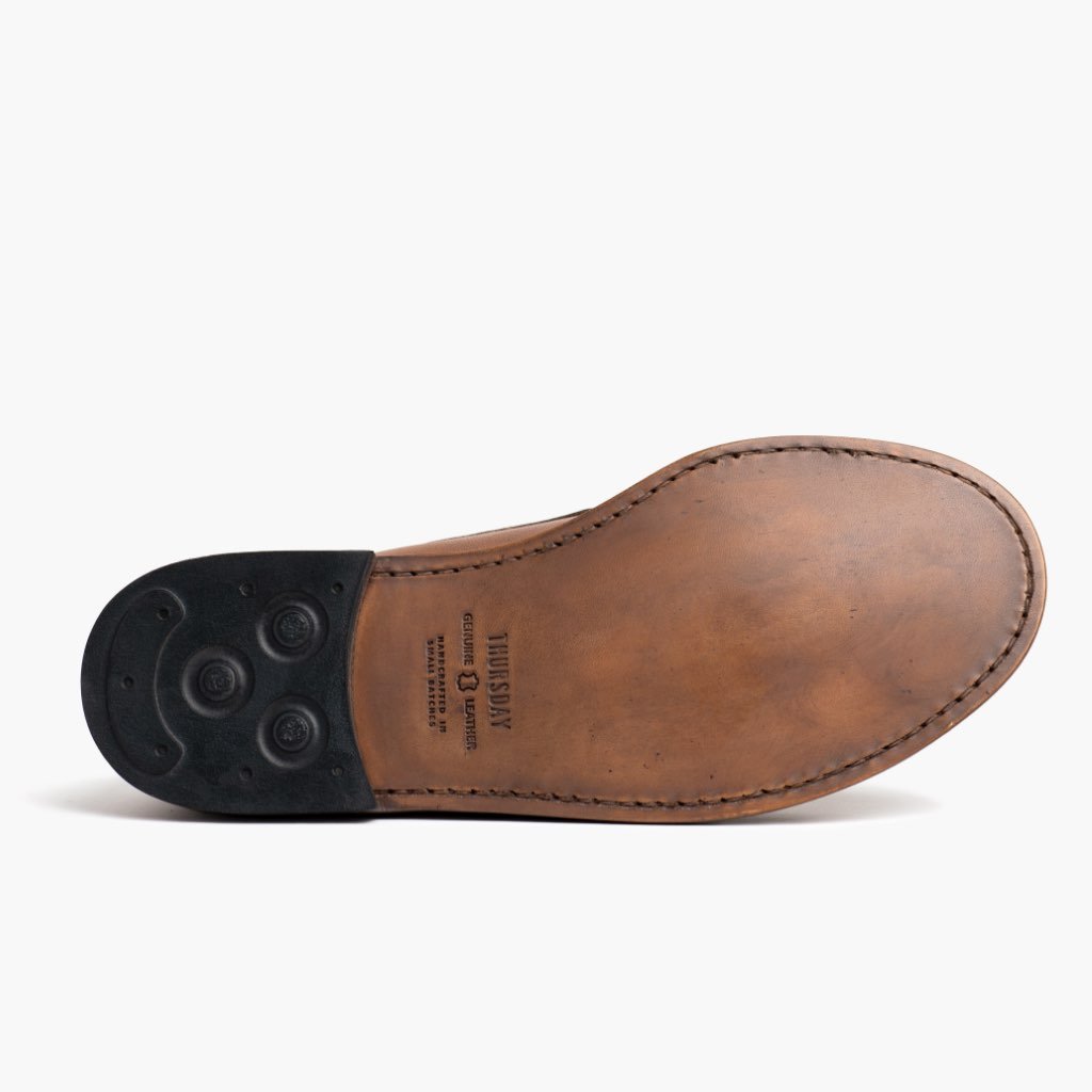 Loafers Thursday Boots Handsewn Cuero Hombre Marrom | MX262AHK