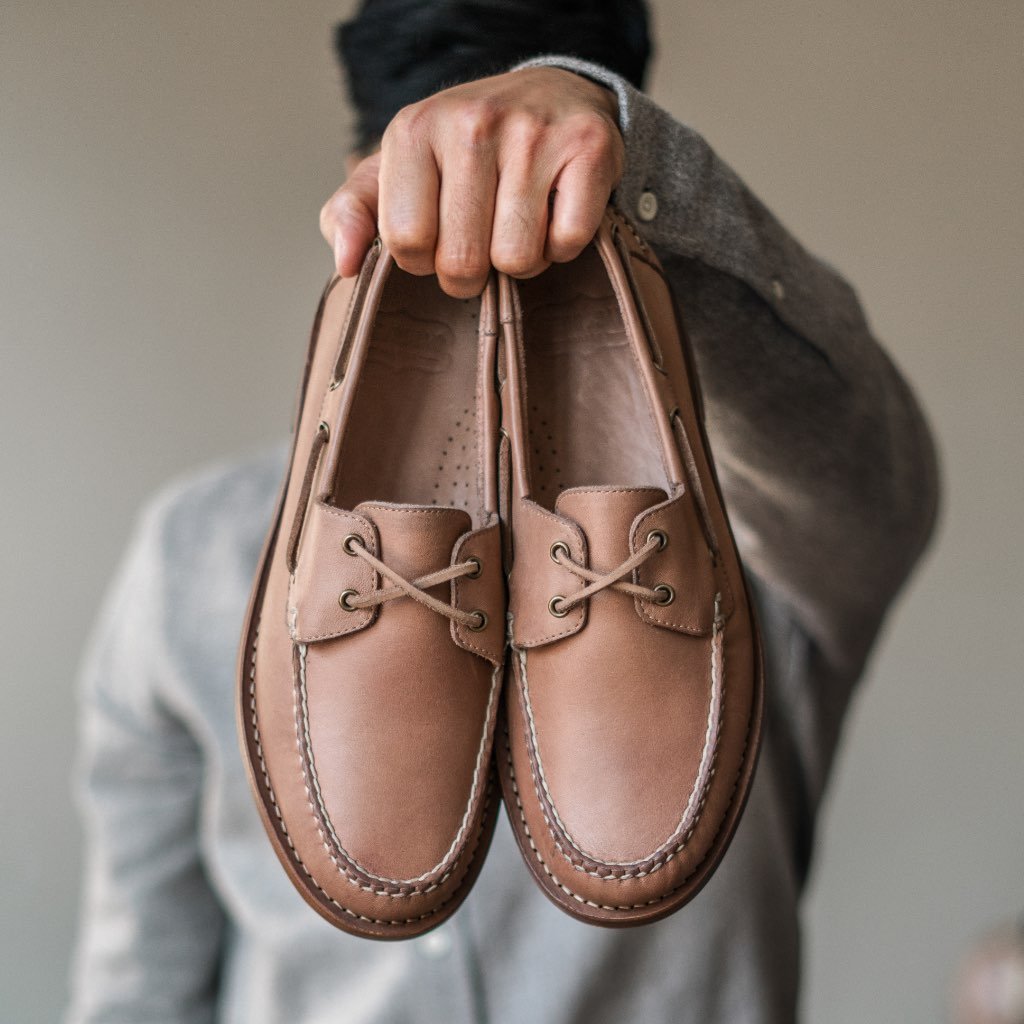 Loafers Thursday Boots Handsewn Cuero Hombre Marrom | MX262AHK