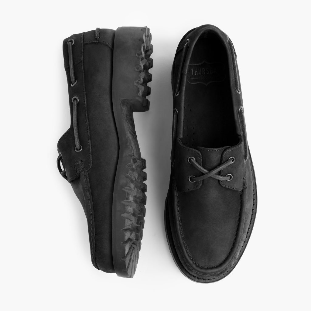 Loafers Thursday Boots Handsewn Cuero Hombre Negros | MX263PJJ