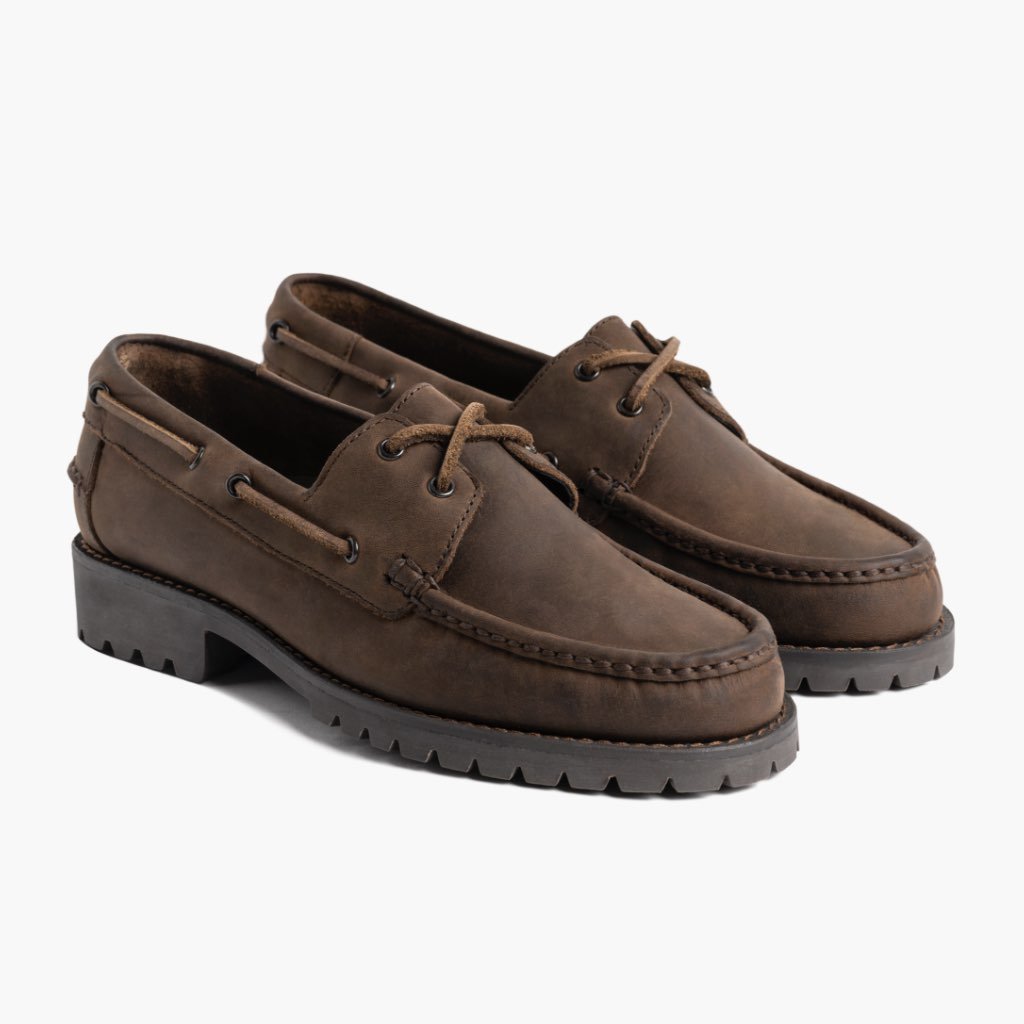 Loafers Thursday Boots Handsewn Cuero Hombre Cafes | MX264OKI