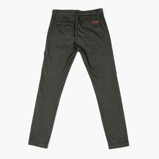 Pantalones Thursday Boots Axe Slim Fit Chinos Algodon Hombre Verde Oliva | MX280LIS