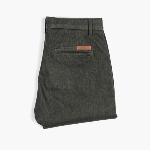 Pantalones Thursday Boots Axe Slim Fit Chinos Algodon Hombre Verde Oliva | MX280LIS