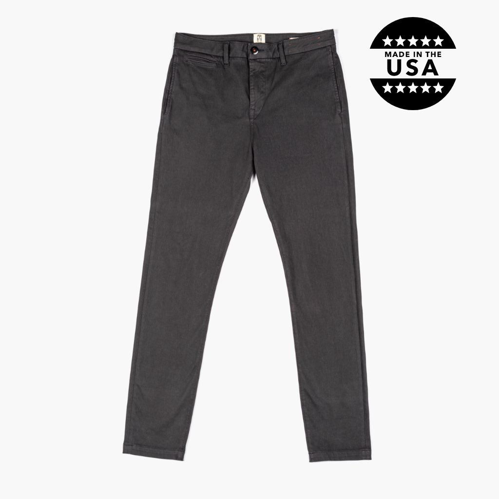 Pantalones Thursday Boots Axe Slim Fit Chinos Algodon Hombre Negros | MX281KOR