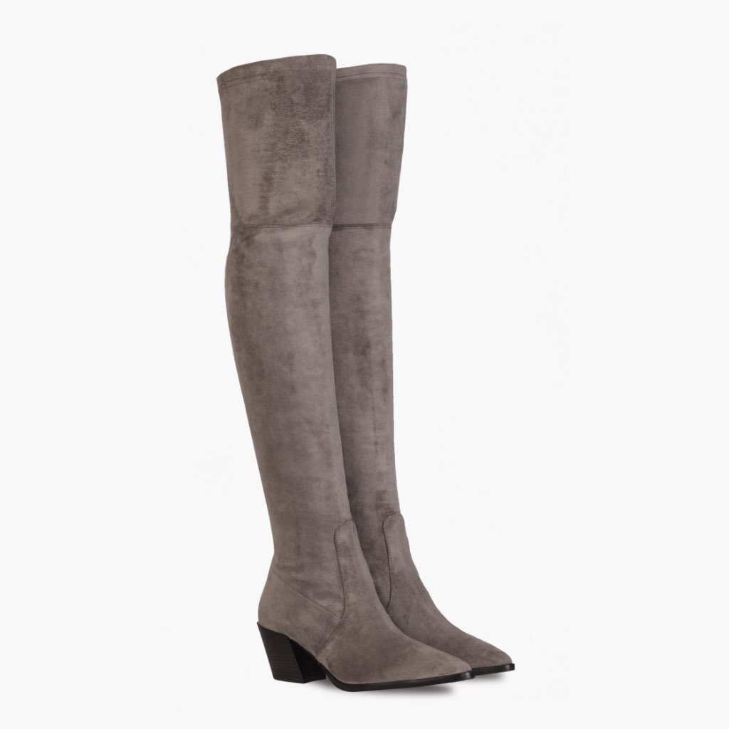 Tacones Altos Thursday Boots Boots Tempest Gamuza Mujer Grises | MX419PJJ