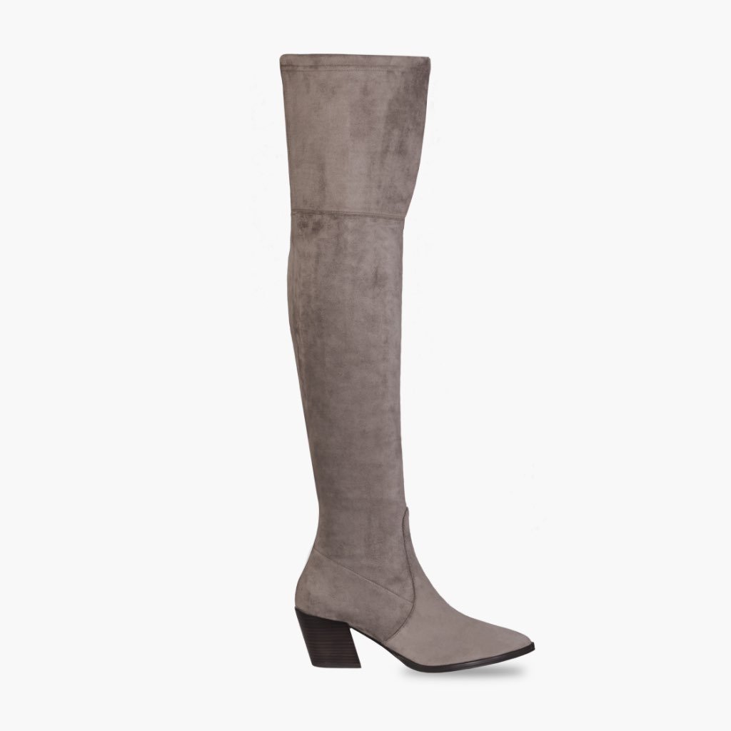 Tacones Altos Thursday Boots Boots Tempest Gamuza Mujer Grises | MX419PJJ