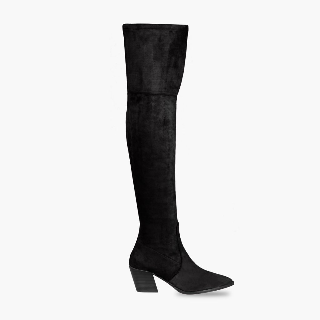 Tacones Altos Thursday Boots Boots Tempest Gamuza Mujer Negros | MX420OKI