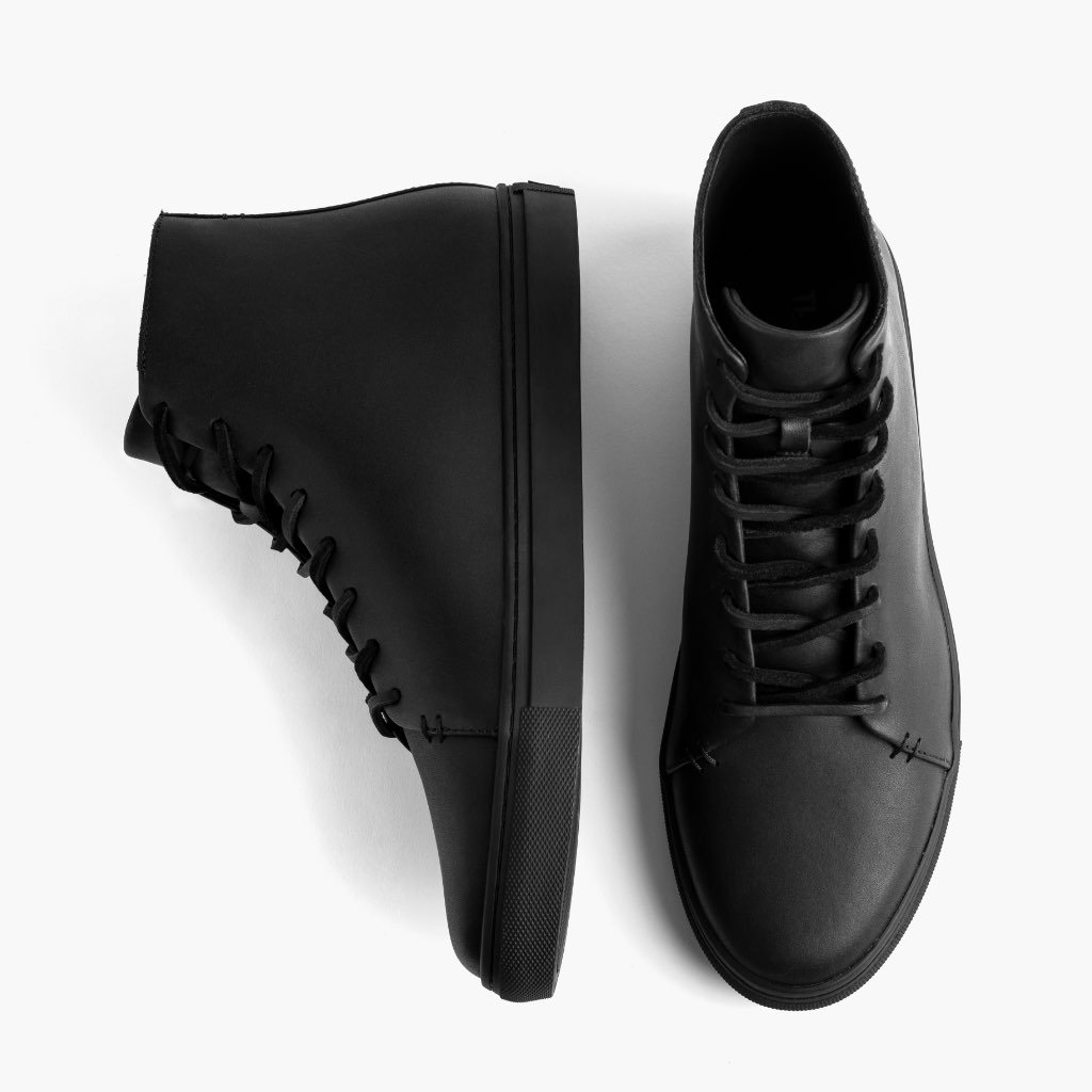 Tenis Thursday Boots Premier High Tops Cuero Hombre Negros | MX214UZG