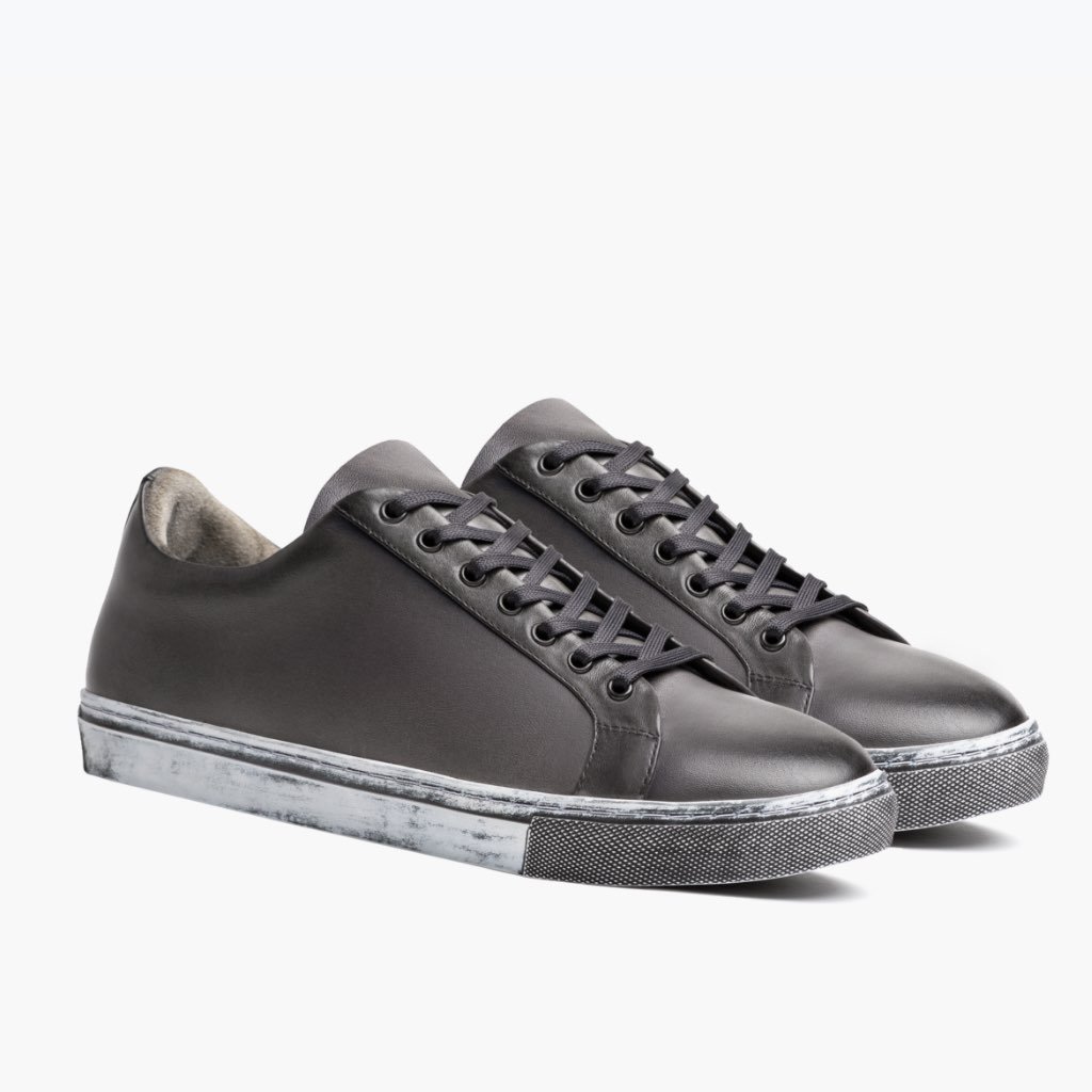 Tenis Thursday Boots Premier Low Tops Cuero Hombre Grises | MX221MQZ