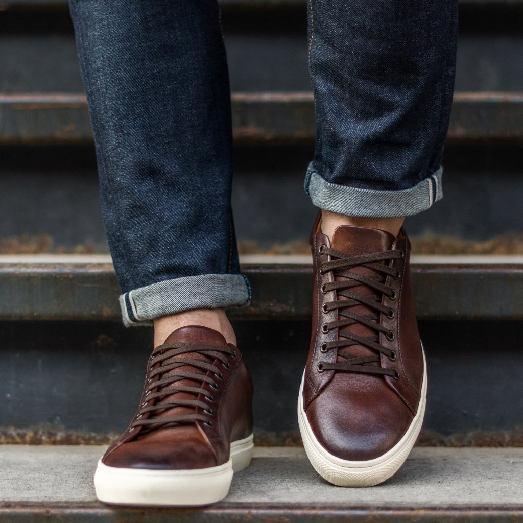 Tenis Thursday Boots Premier Low Tops Cuero Rugged & Resilient Hombre Cafes | MX226XYU