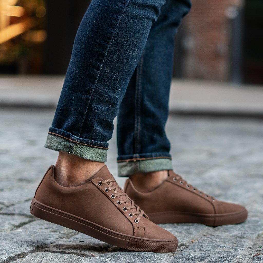 Tenis Thursday Boots Premier Low Tops Nubuck Hombre Marrom | MX228LIS