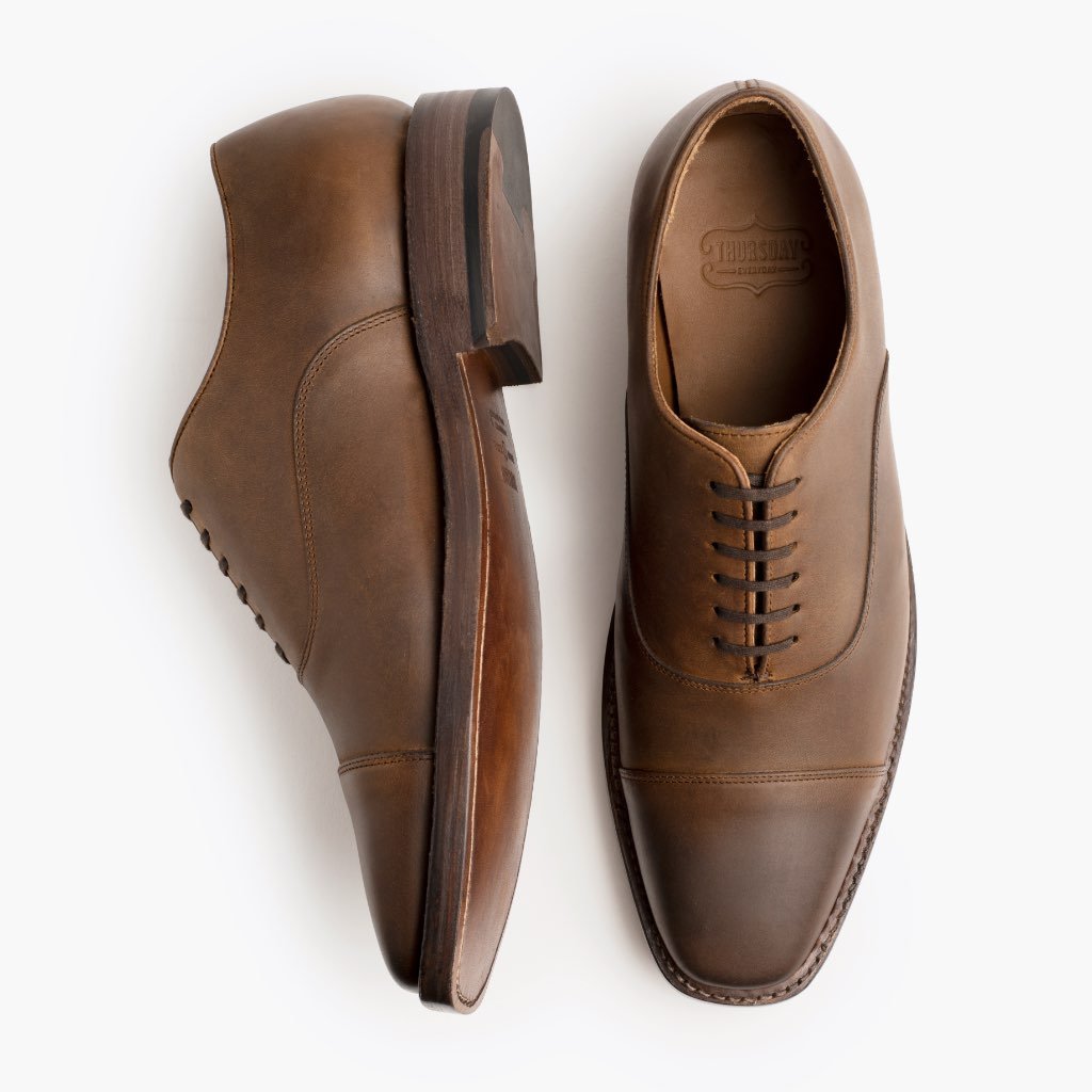 Zapatos de Vestir Thursday Boots Executive Cuero Hombre Cafes | MX244EBC